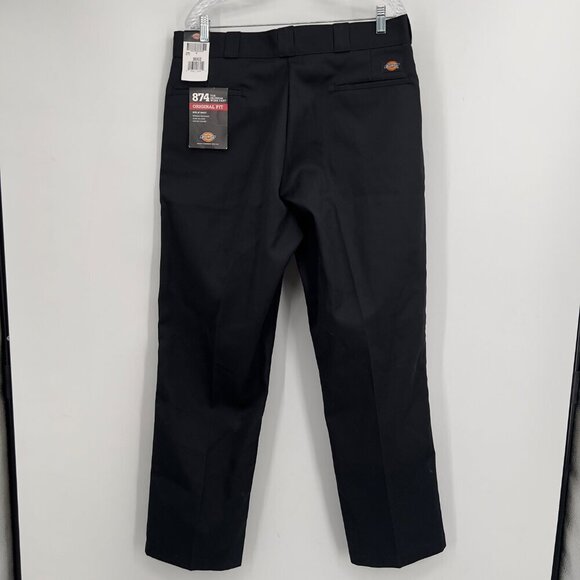 Dickies 874 Original Fit Work Pants Black Mens 38x32 NWT - Picture 4 of 12